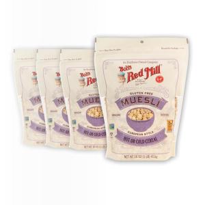 Bob’s Red Mill Gluten Free Muesli, 16oz (Pack of 4) – Gluten Free, Non GMO, Kosher(16 ounce (Pack of 4))