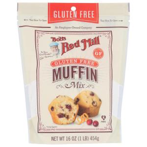 Bob’s Red Mill Gluten Free Muffin Mix, 16oz (Pack of 4) – Gluten Free, Kosher(Corn)