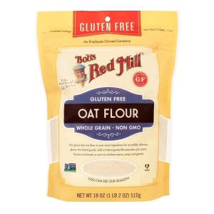 Bob’s Red Mill Gluten Free Oat Flour, 18 oz (Pack of 1) – Gluten Free, Whole Grain, Vegan, Kosher(VO)
