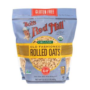 Bob’s Red Mill Gluten Free Organic Old Fashioned Rolled Oats, 32oz (Pack of 4) – Non GMO, Whole Grain, Vegan, Kosher(OG GF Old Fashioned Oats)