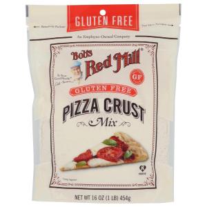 Bob’s Red Mill Gluten Free Pizza Crust Mix, 16oz (Pack of 4)- Makes two 12″ crusts per package, Kosher(16 Ounce (Pack of 1))