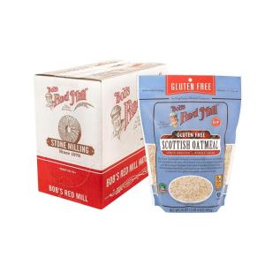 Bob’s Red Mill Gluten Free Scottish Oatmeal, 20-ounce (Pack of 4)(20 Ounce (Pack of 4))