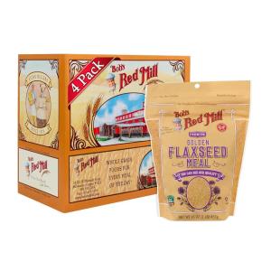 Bob’s Red Mill Golden Flaxseed Meal, 16oz (Pack of 4) – Non GMO, Vegan, Paleo Friendly, Keto Friendly, Kosher(64 Ounce (Pack of 1))