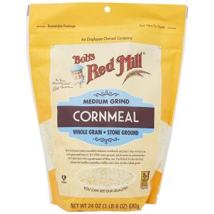Bob’s Red Mill Medium Grind Cornmeal, 24oz (Pack of 4) – Whole Grain, Vegan, Kosher(24 Ounce (Pack of 1))