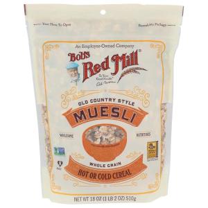 Bob’s Red Mill Old Country Style Muesli, 40oz (Pack of 4) – Non GMO, Whole Grain, Vegan, Kosher(18 Ounce (Pack of 1))