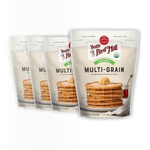 Bob’s Red Mill Organic 7 Grain Pancake & Waffle Mix, 24oz (Pack of 1) – Organic, Whole Grain, Kosher(24 Ounce (Pack of 4))