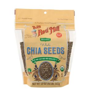 Bob’s Red Mill Organic Chia Seed, 12oz (Pack of 5) – Non GMO, Vegan, Keto Friendly, Paleo Friendly, Kosher(12 Ounce (Pack of 1))