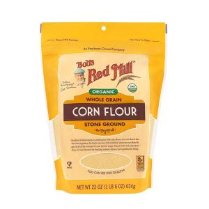 Bob’s Red Mill Organic Corn Flour, 22oz (Pack of 4) – Non GMO, Whole Grain, Vegan, Kosher(22 Ounce (Pack of 1))