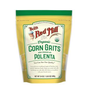 Bob’s Red Mill Organic Corn Grits / Polenta, 24oz (Pack of 4) – Vegan, Kosher(24 Ounce (Pack of 1))