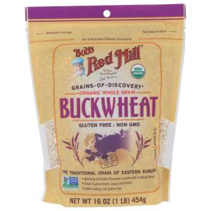 Bob’s Red Mill Organic Gluten Free Buckwheat Groats, 16oz (Pack of 4) – Non GMO, Whole Grain, Vegan, Kosher(16 Ounce (Pack of 1))