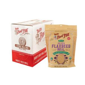 Bob’s Red Mill Organic Golden Flaxseed Meal, 16oz (Pack of 4) – Non GMO, Vegan, Paleo Friendly, Keto Friendly, Kosher(1 Pound (Pack of 4))