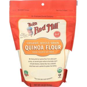 Bob’s Red Mill Organic Quinoa Flour, 18oz (Pack of 4) – Non GMO, Whole Grain, Vegan, Kosher(18 Ounce (Pack of 1))