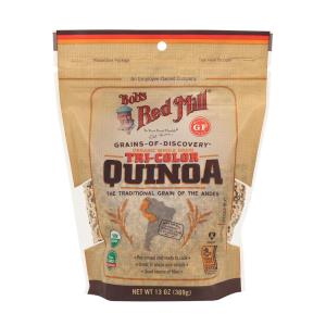 Bob’s Red Mill Organic Tri-Color Quinoa, 13oz (Pack of 5) – Non GMO, Whole Grain, Vegan, Kosher(13 Ounce (Pack of 1))