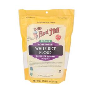 Bob’s Red Mill Organic White Rice Flour, 24oz (Pack of 4) – Non GMO, Vegan, Kosher(24 Ounce (Pack of 1))