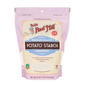 Bob’s Red Mill Potato Starch, 22oz (Pack of 4) – Non GMO, Vegan, Kosher(Resealable)