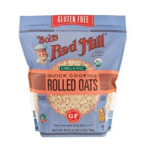 Bob’s Red Mill Quick Cooking Organic Rolled Oats, 28 oz (Pack of 4)(28 Ounce (Pack of 1))