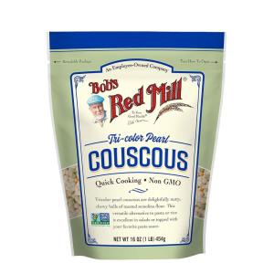 Bob’s Red Mill Tri-Color Pearl Couscous, Quick Cooking – 1 Pound (Pack of 4) – Non-GMO, Vegan, Israeli Couscous – Non GMO, Vegan, Israeli Couscous, Kosher(1 Pound (Pack of 4))