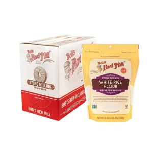 Bob’s Red Mill White Rice Flour, 24oz (Pack of 4) – Non GMO, Vegan, Kosher(24 Ounce (Pack of 4))