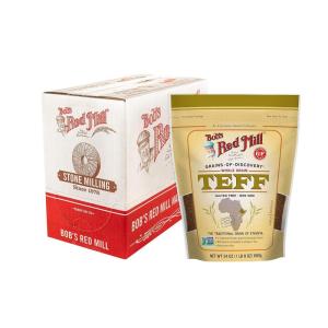 Bob’s Red Mill Whole Grain Teff, 24oz (Pack of 4) – Non GMO, Whole Grain, Vegan, Kosher(24 Ounce (Pack of 4))