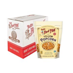 Bob’s Red Mill Yellow Popcorn, 30oz (Pack of 4) – Non GMO, Whole Grain, Vegan, Kosher(30-ounce (Pack of 4))