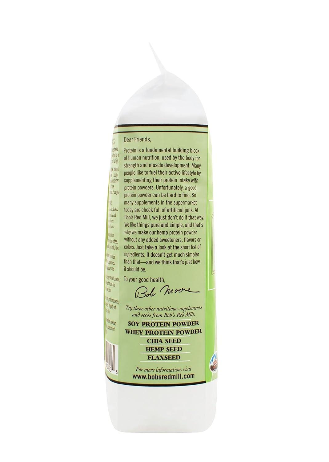 imageBobs Red Mill Hemp Protein Powder 16oz Pack of 4 Non GMO Vegan Paleo Friendly Keto Friendly Kosher1 Pound Pack of 1