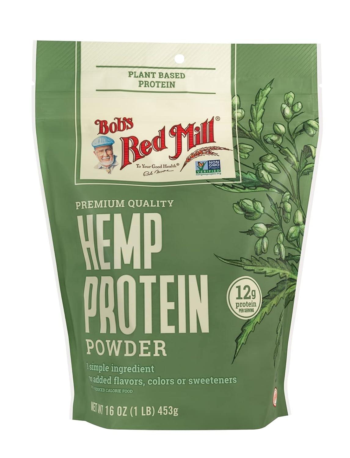 imageBobs Red Mill Hemp Protein Powder 16oz Pack of 4 Non GMO Vegan Paleo Friendly Keto Friendly Kosher1 Pound Pack of 4