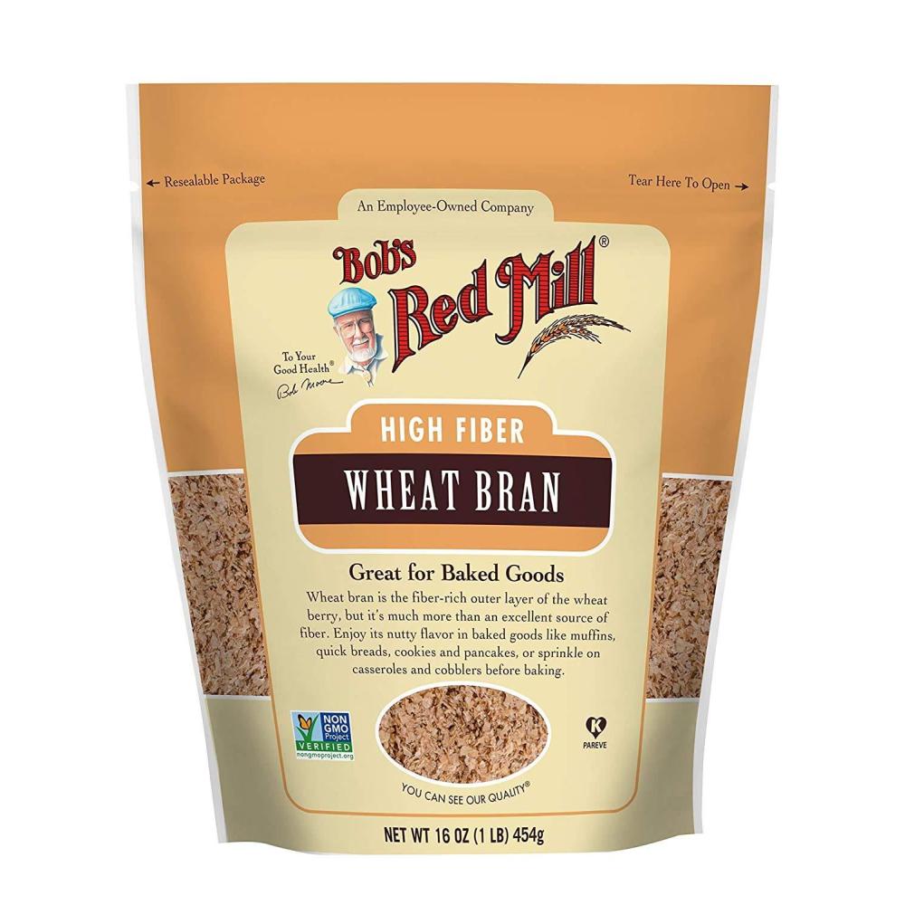 imageBobs Red Mill Wheat Bran 16oz Pack of 4  Non GMO Vegan Kosher1 Pound Pack of 3