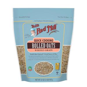 Bob’s Red Mill Quick Cooking Rolled Oats, 32oz (Pack of 4) – Non GMO, Whole Grain, Vegan, Kosher(2 Pound (Pack of 1))
