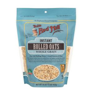 Bob’s Red Mill Instant Rolled Oats, 16oz (Pack of 4) – Non GMO, Whole Grain, Vegan, Kosher(16 Ounce (Pack of 1))