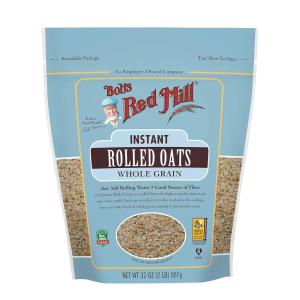 Bob’s Red Mill Instant Rolled Oats, 16oz (Pack of 4) – Non GMO, Whole Grain, Vegan, Kosher(32 Ounce (Pack of 1))