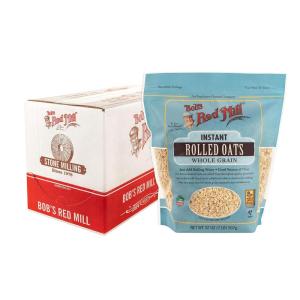 Bob’s Red Mill Instant Rolled Oats, 16oz (Pack of 4) – Non GMO, Whole Grain, Vegan, Kosher(32 Ounce (Pack of 4))
