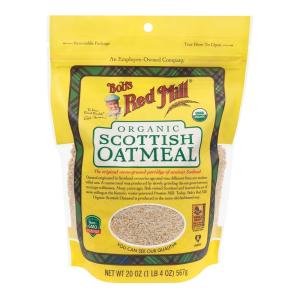 Bob’s Red Mill Organic Scottish Oatmeal, 20oz (Pack of 4) – Non GMO, Whole Grain, Vegan, Kosher(1.25 Pound (Pack of 1))