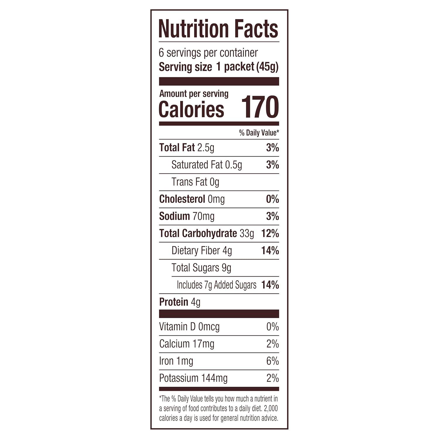 imageBobs Red Mill Instant Oatmeal Apple amp Cinnamon 24 Packets Total NonGMO Gluten Free Whole Grain