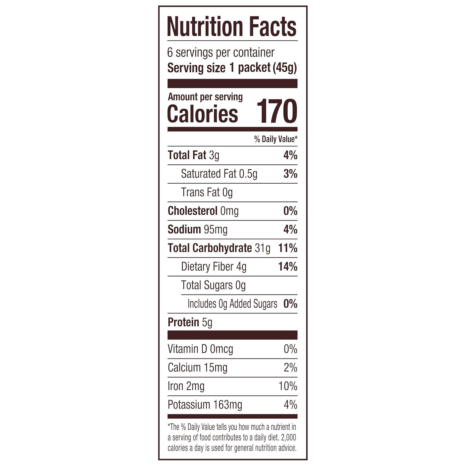 imageBobs Red Mill Instant Oatmeal Packets Chocolate Chip 4 Boxes 6 Packets per Box NonGMO Gluten Free Whole GrainClassic
