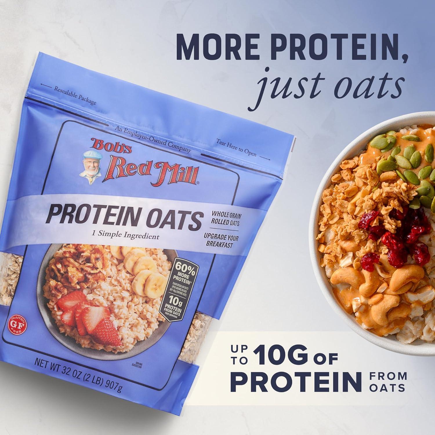 imageBobs Red Mill Protein Oats 32 ozProtein Oats