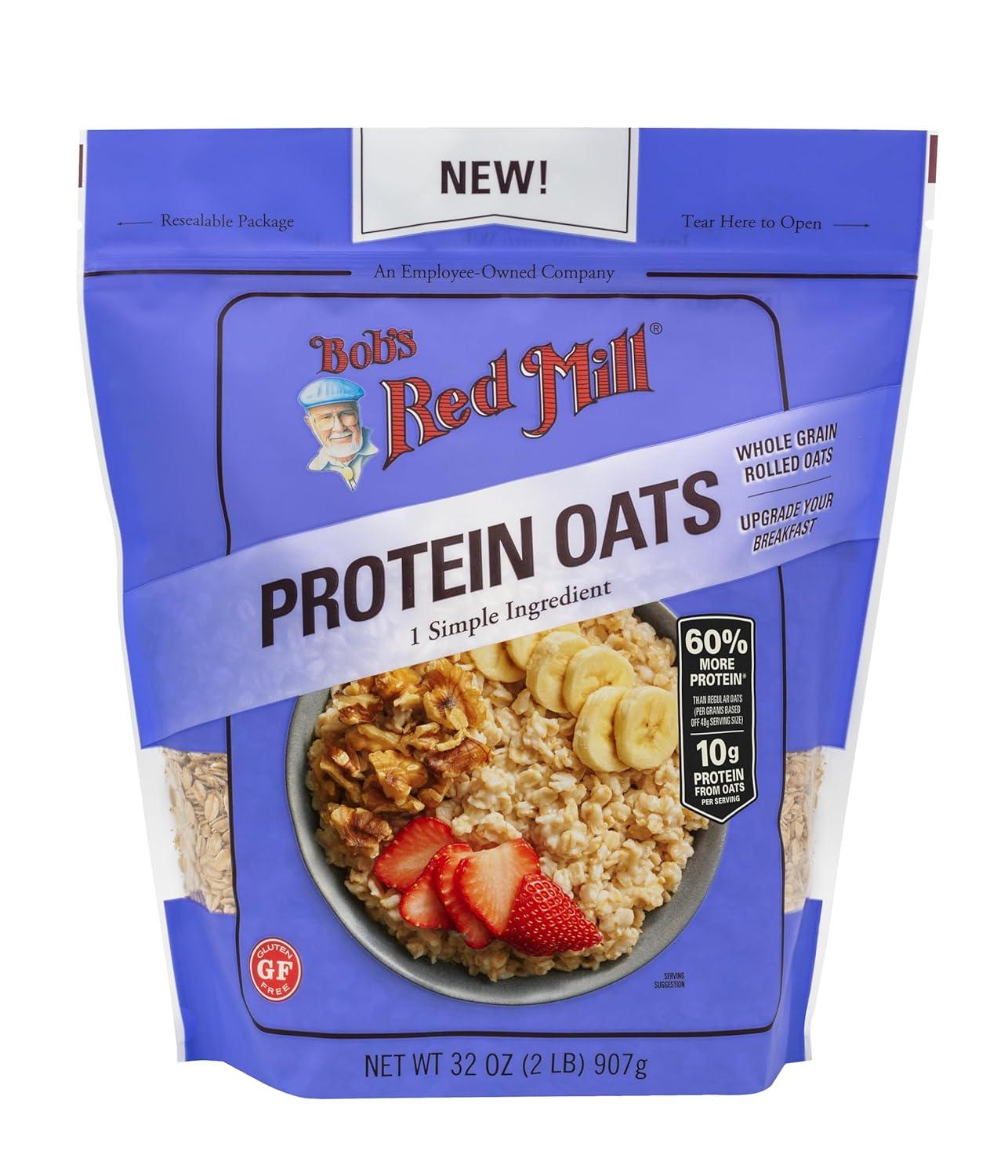 imageBobs Red Mill Protein Oats 32 ozProtein Oats