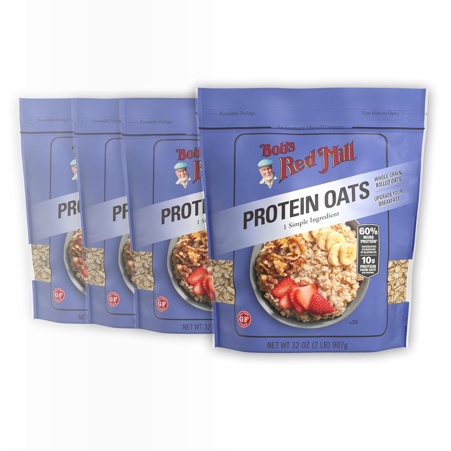 imageBobs Red Mill Protein Oats 32 ozProtein Oats